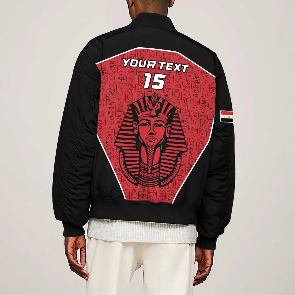 Egypt Football Custom Sleeve Zip Bomber Jacket Ancient Egypt Style LT15