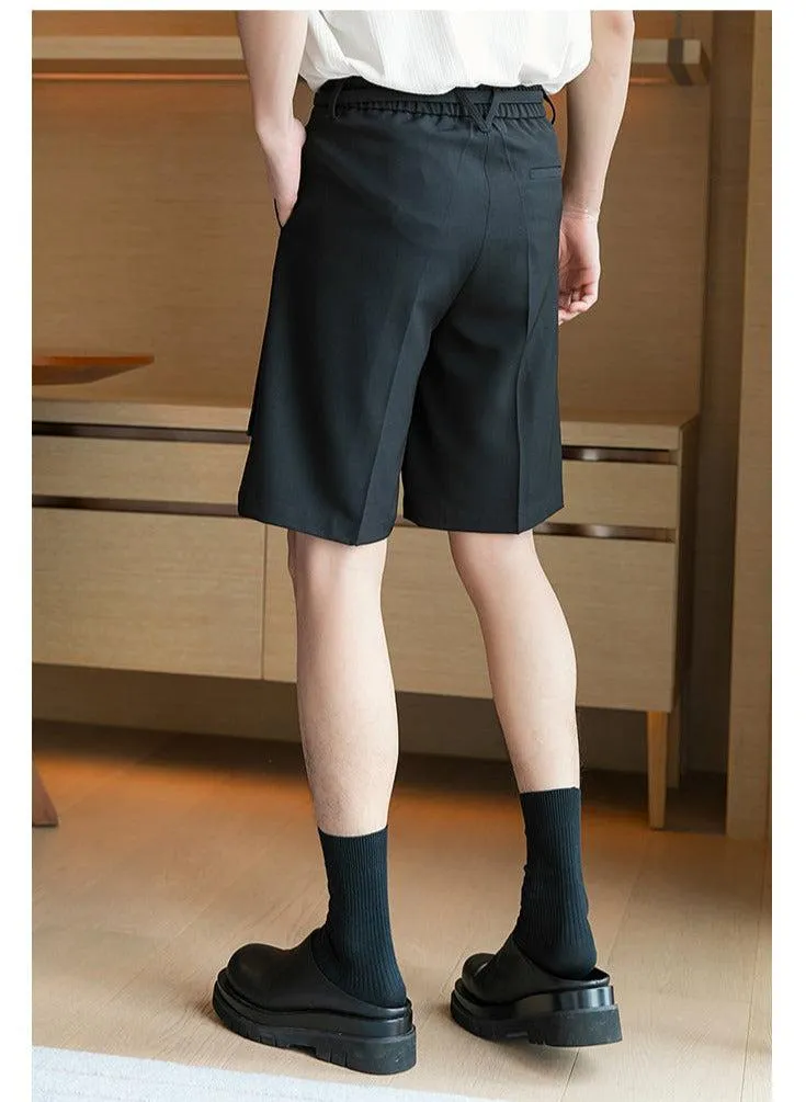 Elastic Waist Drape Shorts