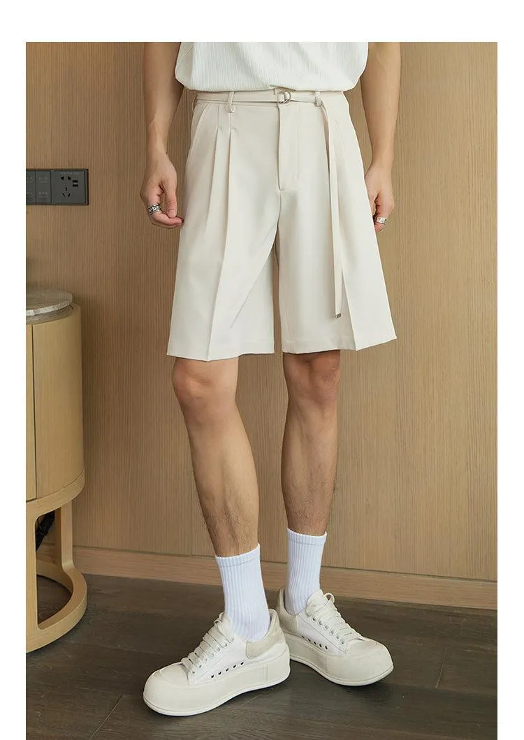 Elastic Waist Drape Shorts