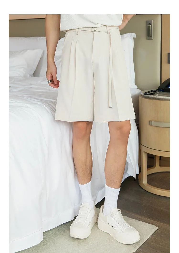 Elastic Waist Drape Shorts