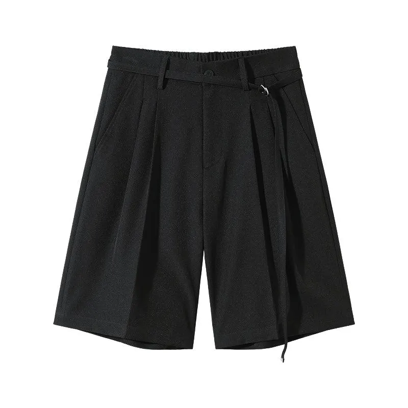 Elastic Waist Drape Shorts