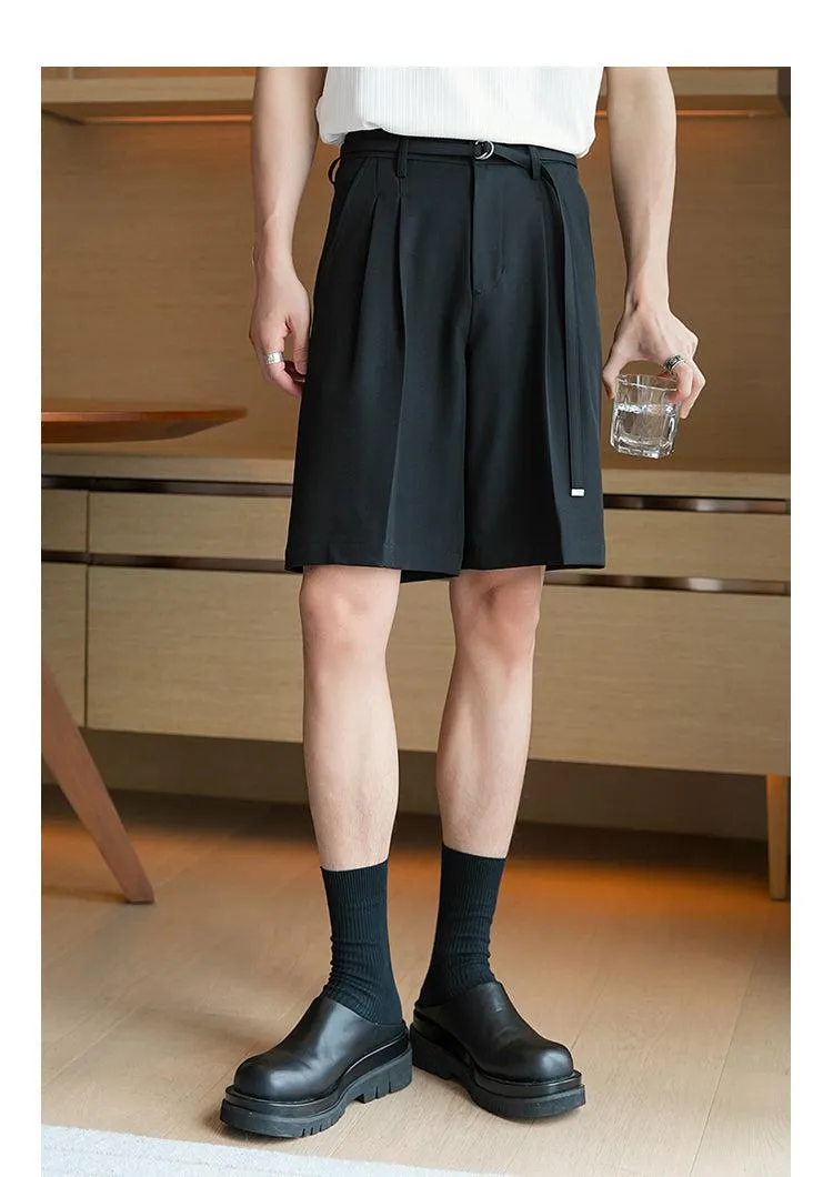 Elastic Waist Drape Shorts