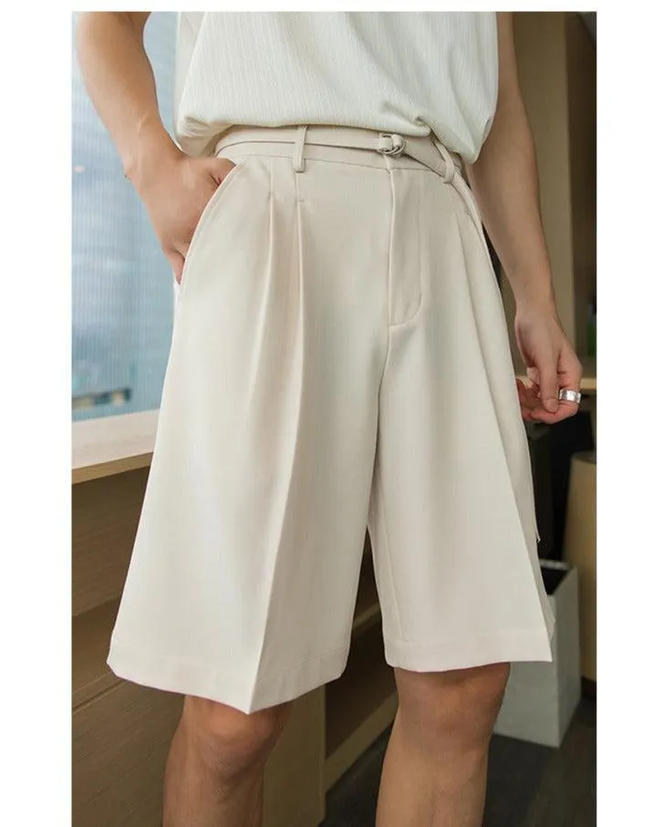 Elastic Waist Drape Shorts