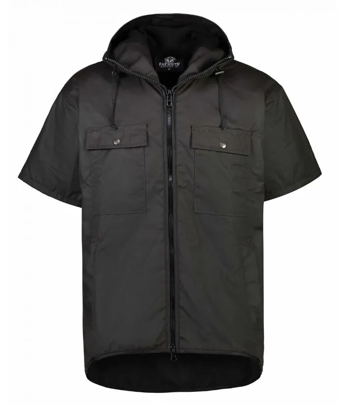 Far South Blackmount Short Sleeve Hooded Oilskin Vest