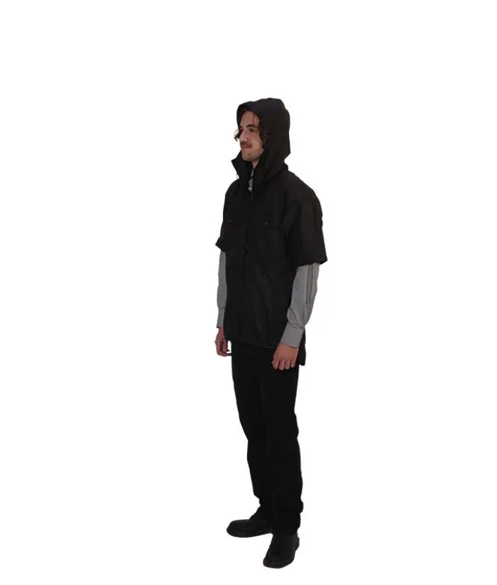 Far South Blackmount Short Sleeve Hooded Oilskin Vest