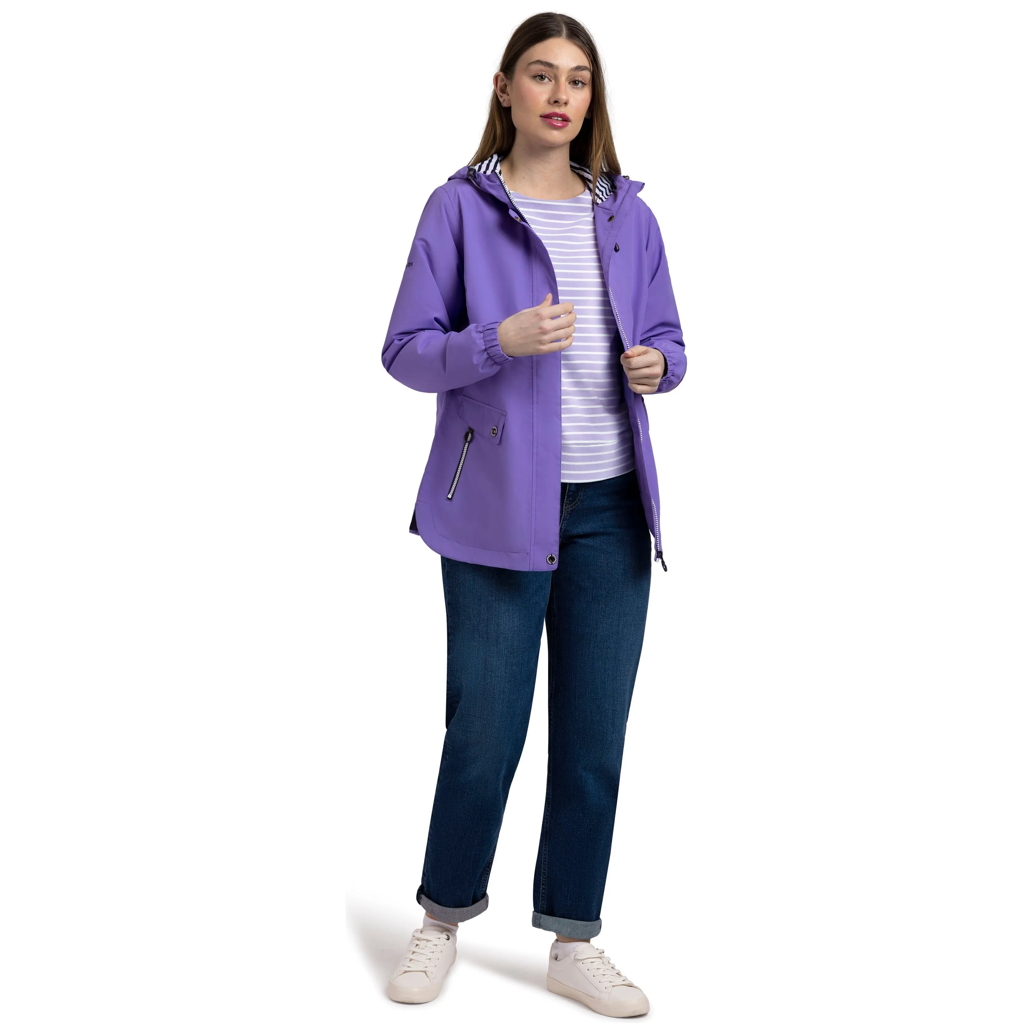 Flourish Womens Unpadded Waterproof Jacket in Wisteria