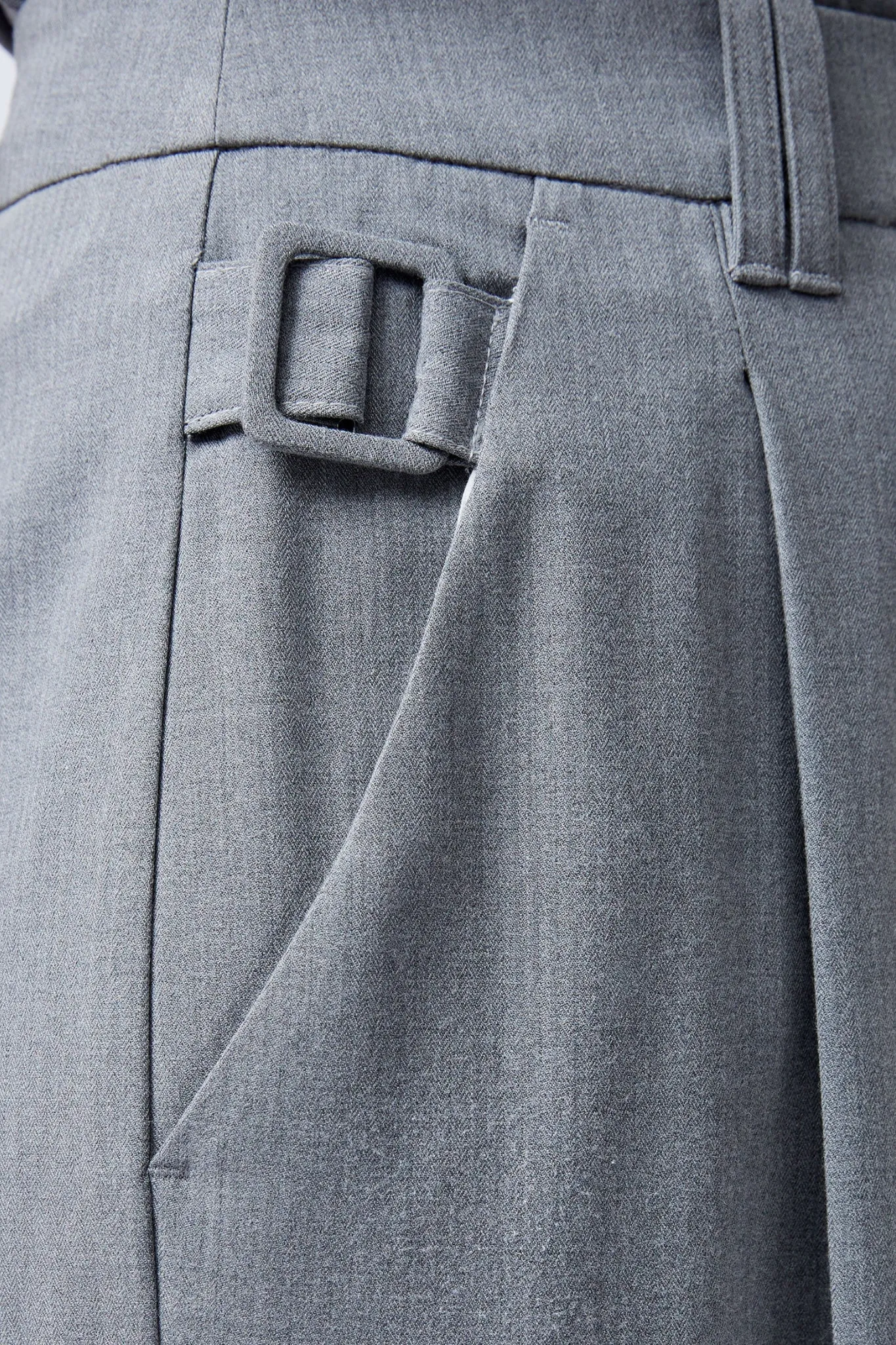 FRANKLIN BARREL LEG TROUSER - GREY