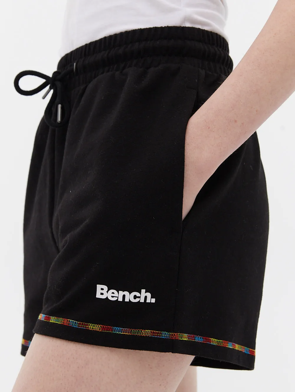 French Terry Shorts with Multi Colour Stitch