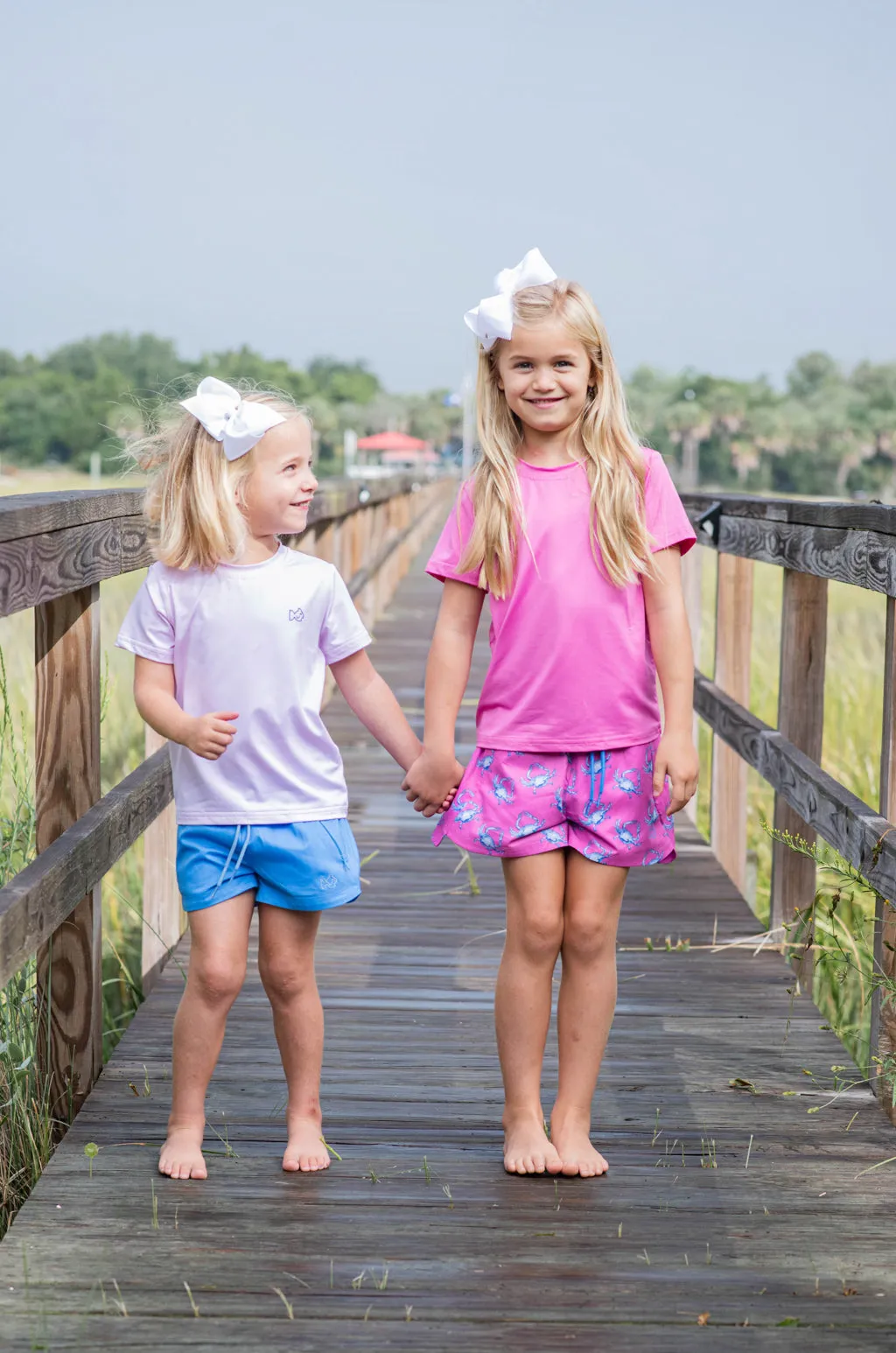 Girls Beach Cruiser Short in All Aboard Blue