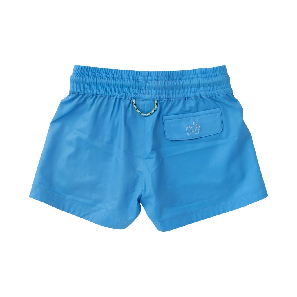 Girls Beach Cruiser Short in All Aboard Blue