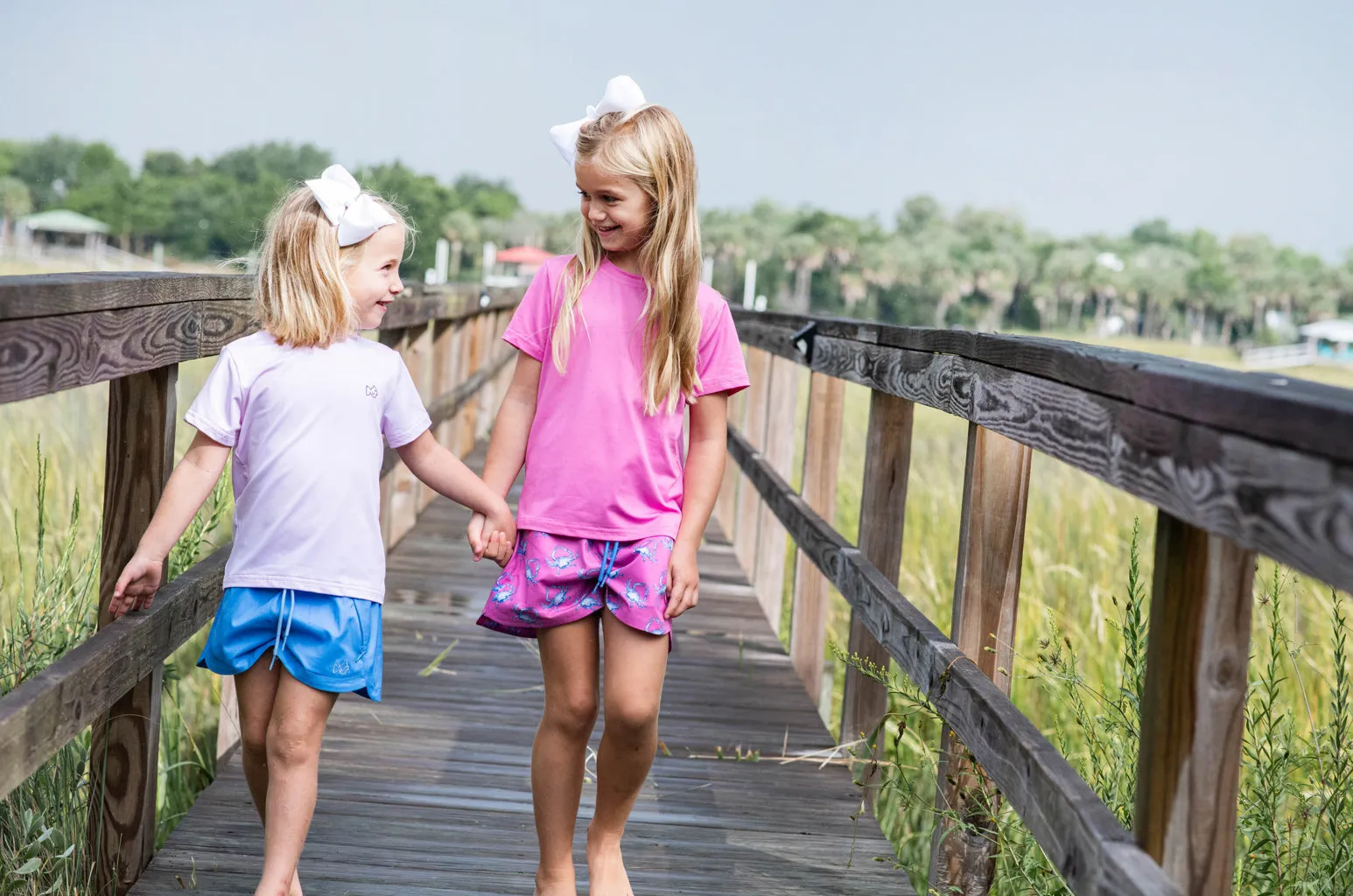 Girls Beach Cruiser Short in All Aboard Blue