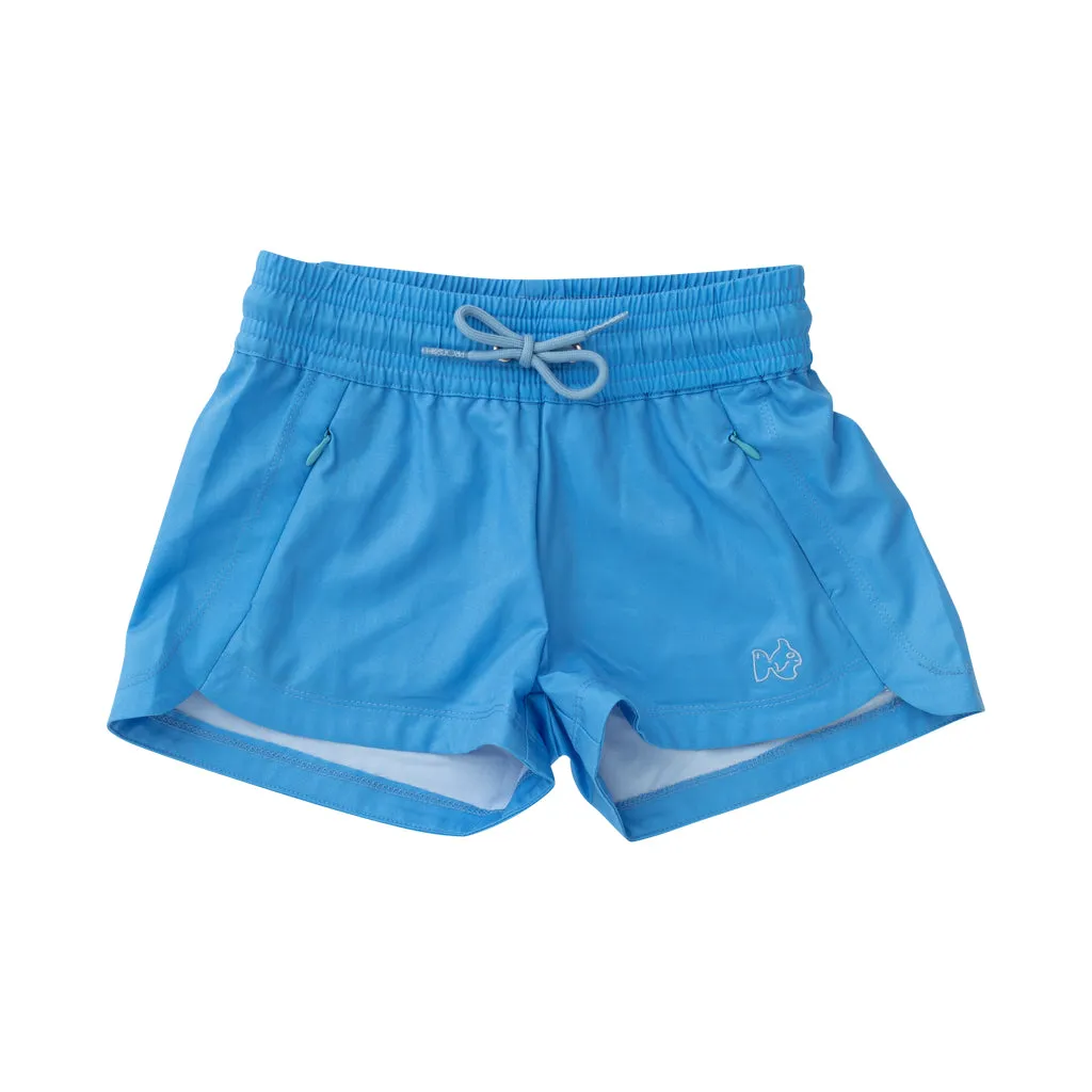 Girls Beach Cruiser Short in All Aboard Blue