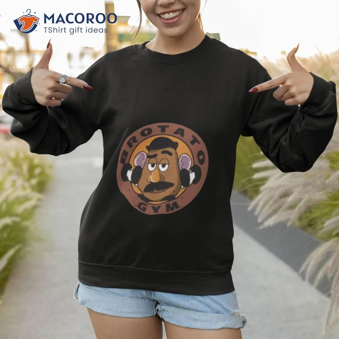 Gym Round Design Brotato Shirt