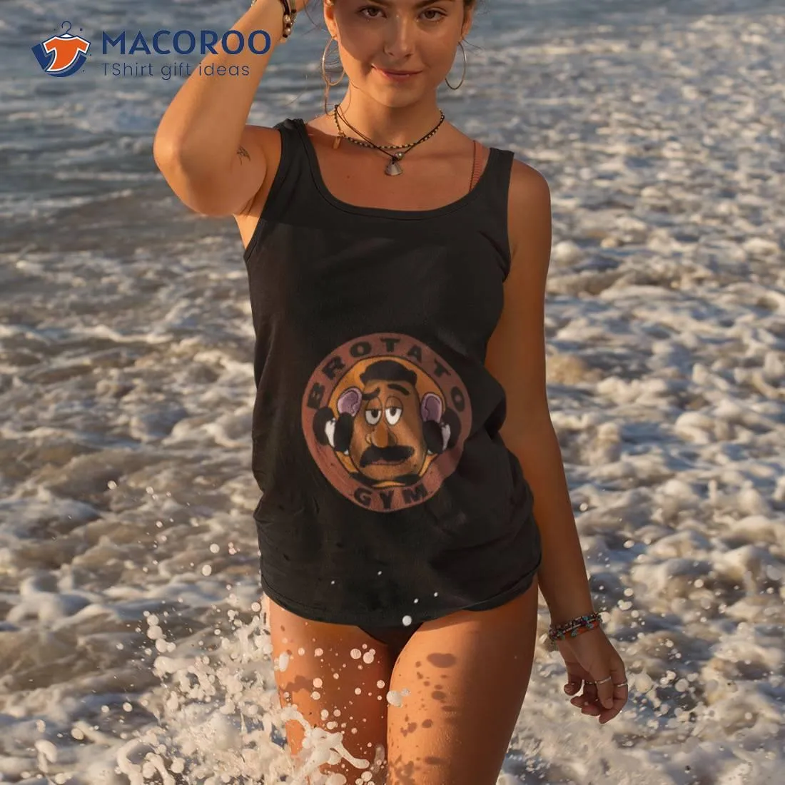 Gym Round Design Brotato Shirt