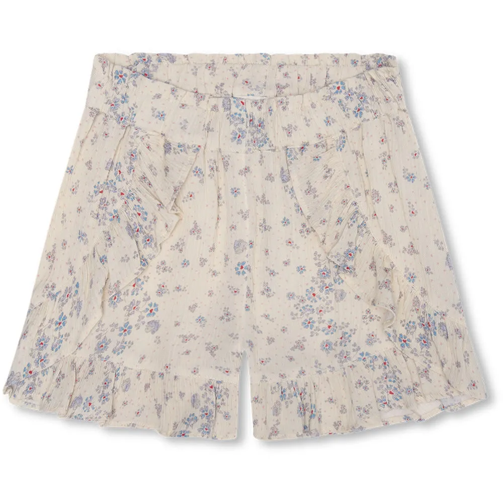 Hailey shorts - Sprinkles hearts yellow