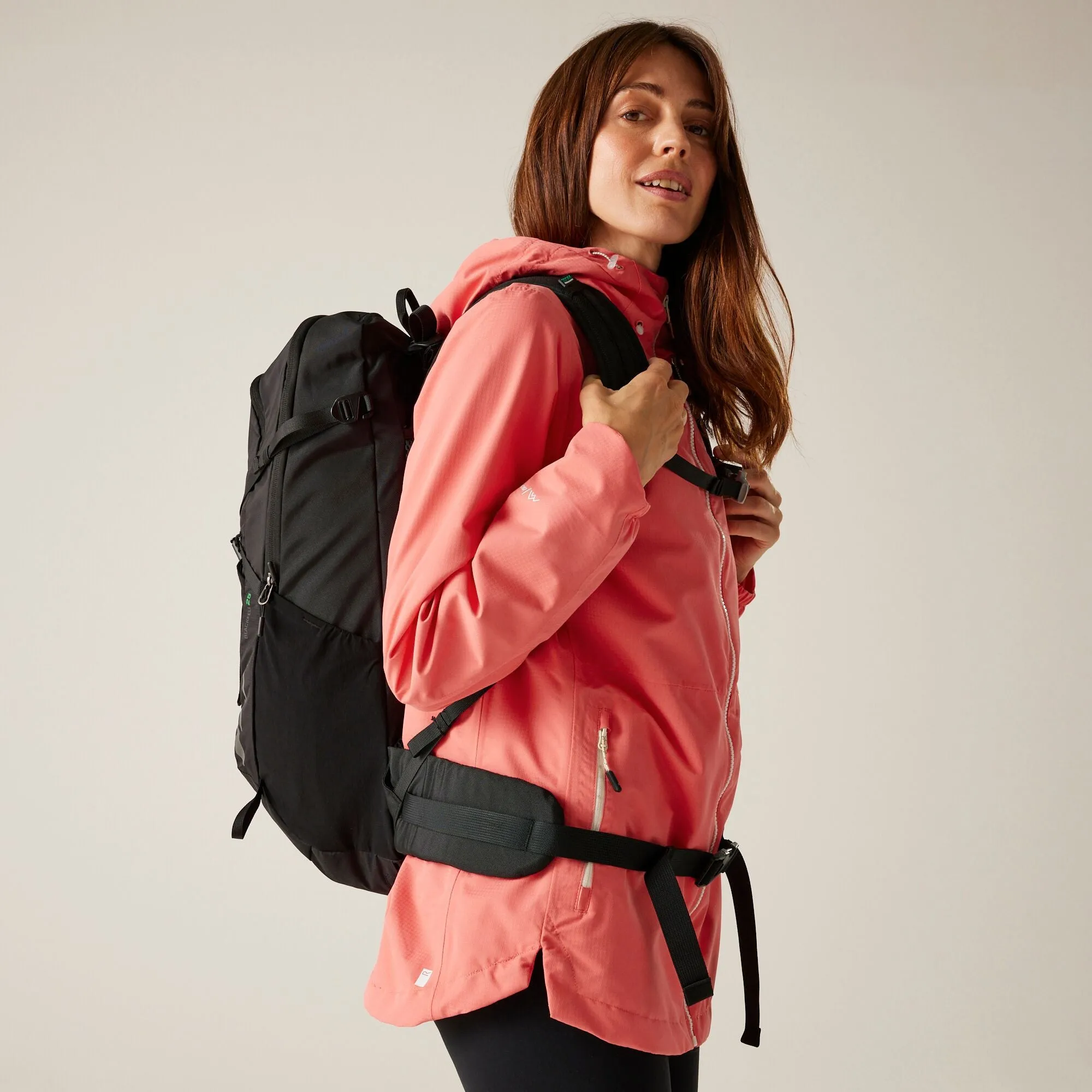 Hamara IV Women's Waterproof Breathable Windproof Hiking Jacket – Eco-Friendly-PEACH