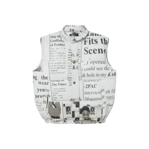 Harlan Leather Bubble Vest