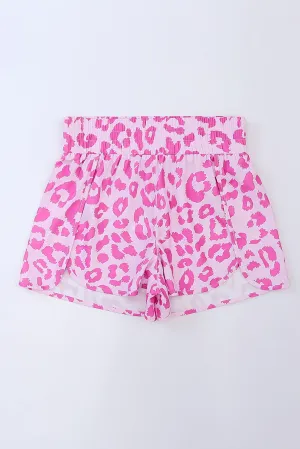 Hazel Blues® |  Leopard Elastic Waist Shorts