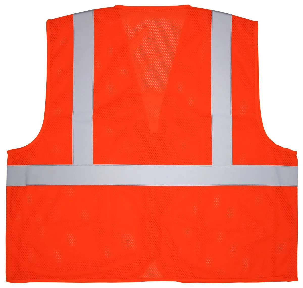 Hi-Visibility Mesh Economy Class 2 Safety Vest With Zipper, ANSI/ISEA 107-2015, Type R compliant