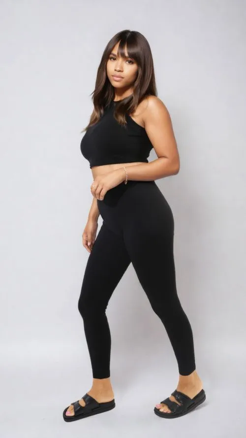 High-Waisted Leggings – Wide Band for Support & Flattering Fit