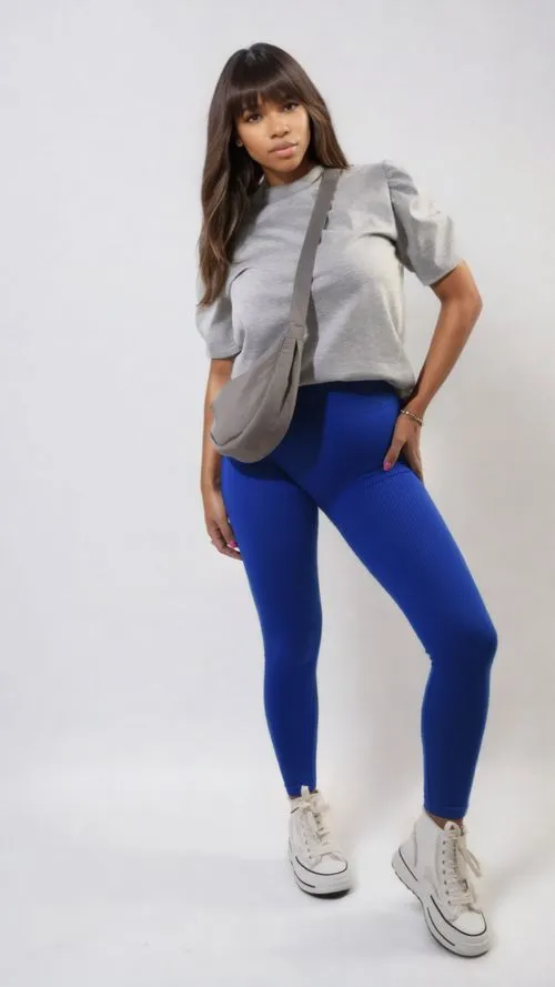 High-Waisted Leggings – Wide Band for Support & Flattering Fit