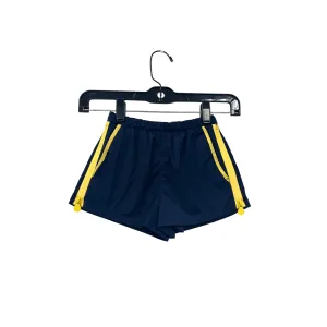 Hunter Kids Navy & Yellow Shorts W/ Side Zippers Size XS (4/5) #6665
