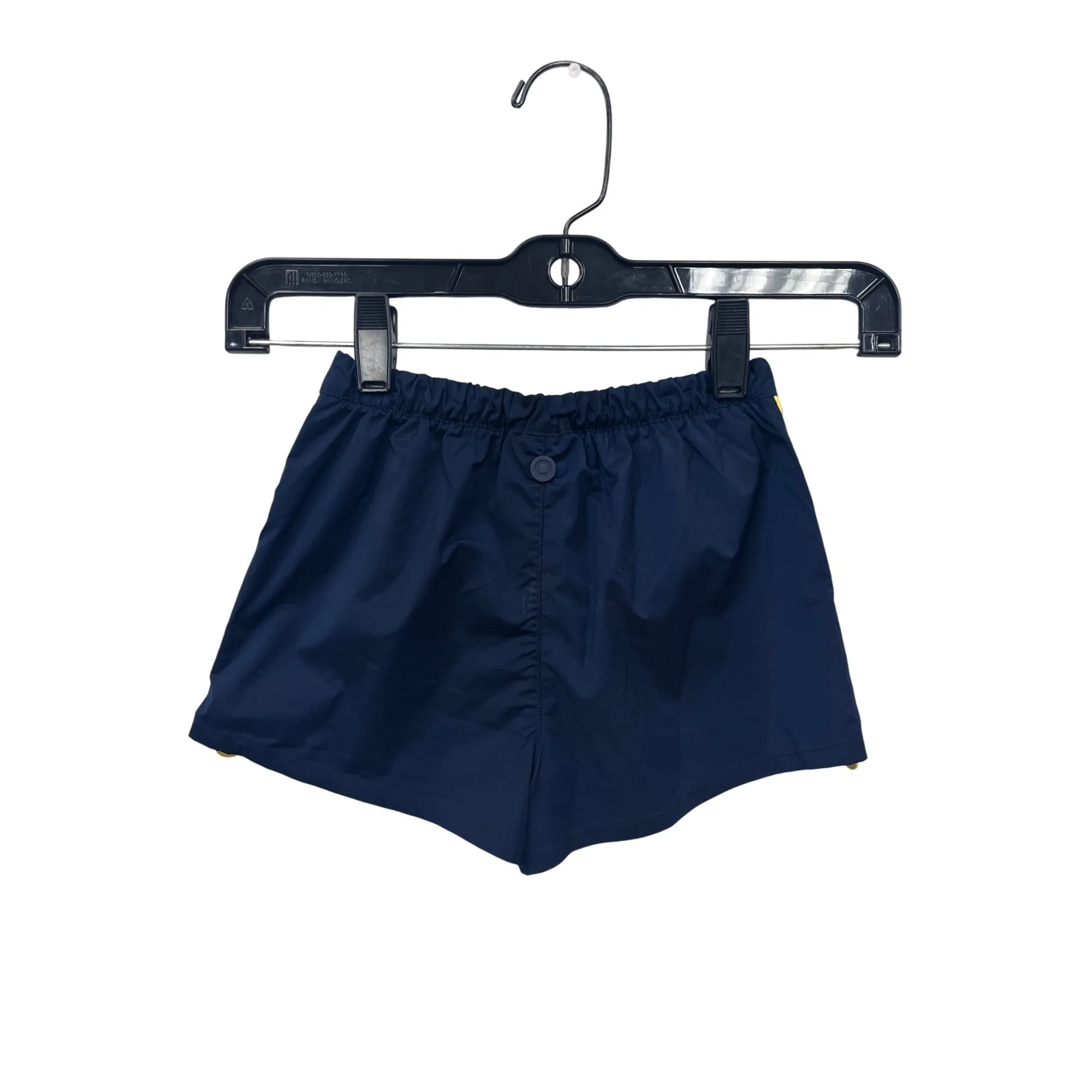 Hunter Kids Navy & Yellow Shorts W/ Side Zippers Size XS (4/5) #6665