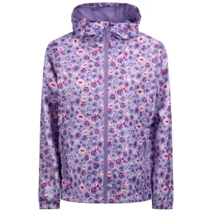 Indulge Womens Unpadded Packaway Waterproof Jacket in Gelsomino Print