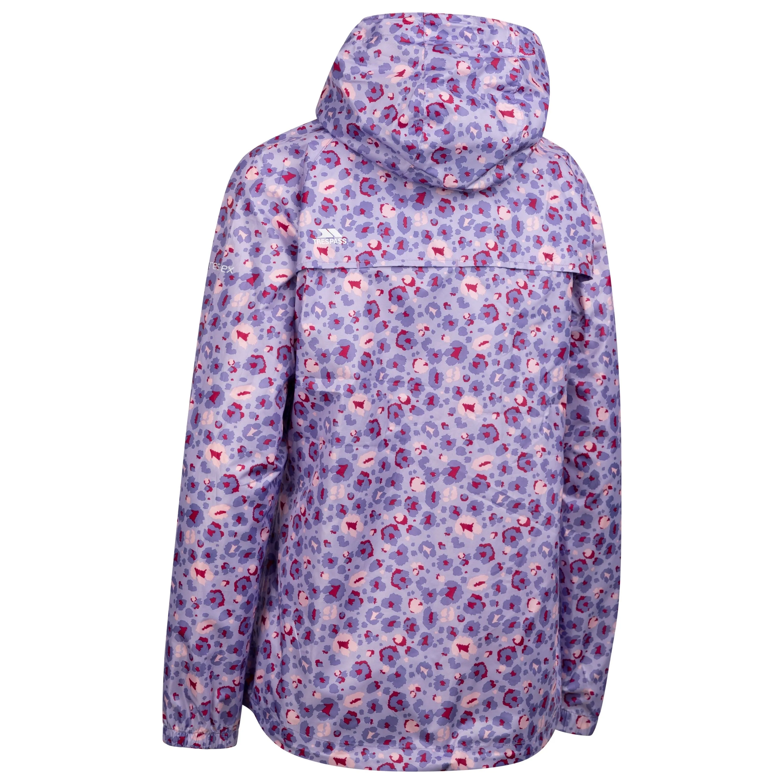 Indulge Womens Unpadded Packaway Waterproof Jacket in Gelsomino Print