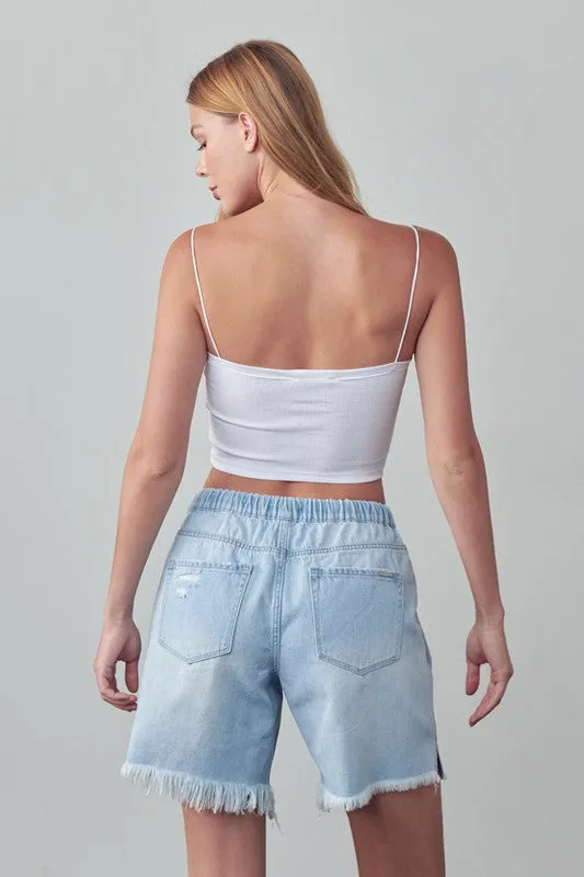 Insane Gene MID-RISE SLOUCH DENIM SHORTS