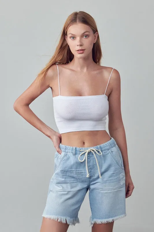Insane Gene MID-RISE SLOUCH DENIM SHORTS