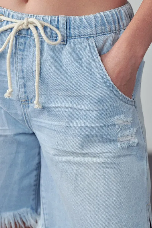 Insane Gene MID-RISE SLOUCH DENIM SHORTS