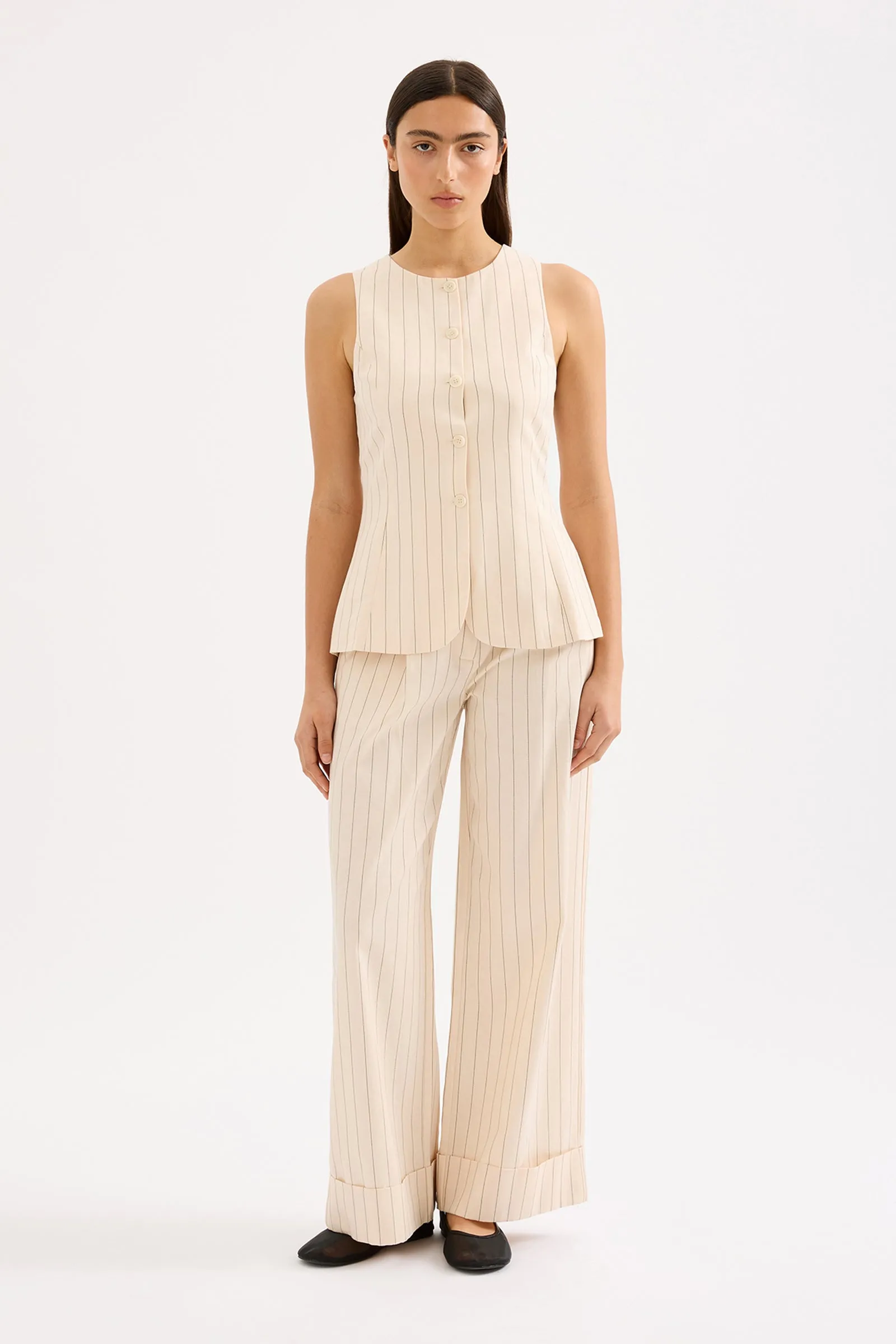 IRVING PINSTRIPE VEST