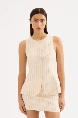 IRVING PINSTRIPE VEST