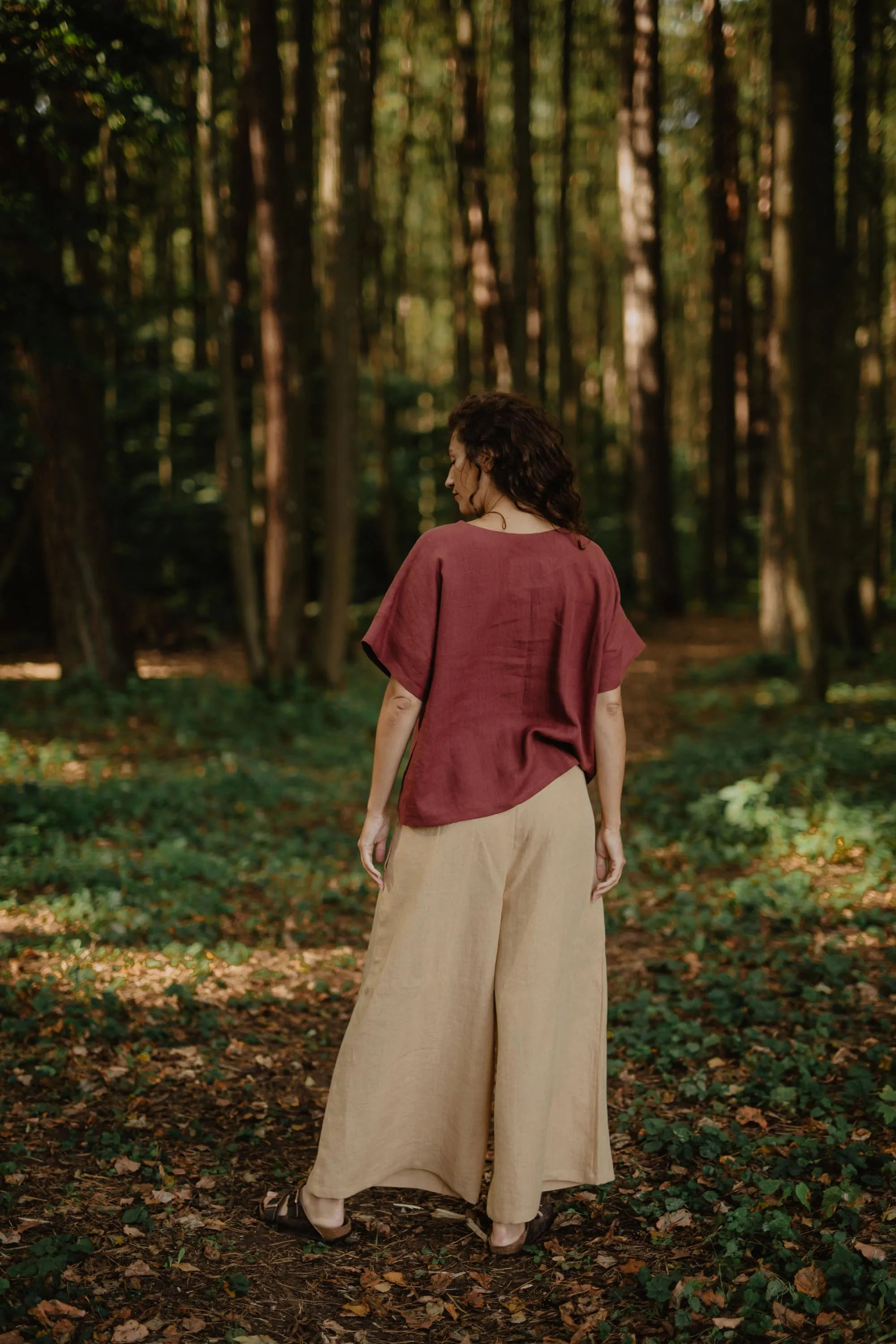 Isabella Wide Linen Trousers | Multiple Colours