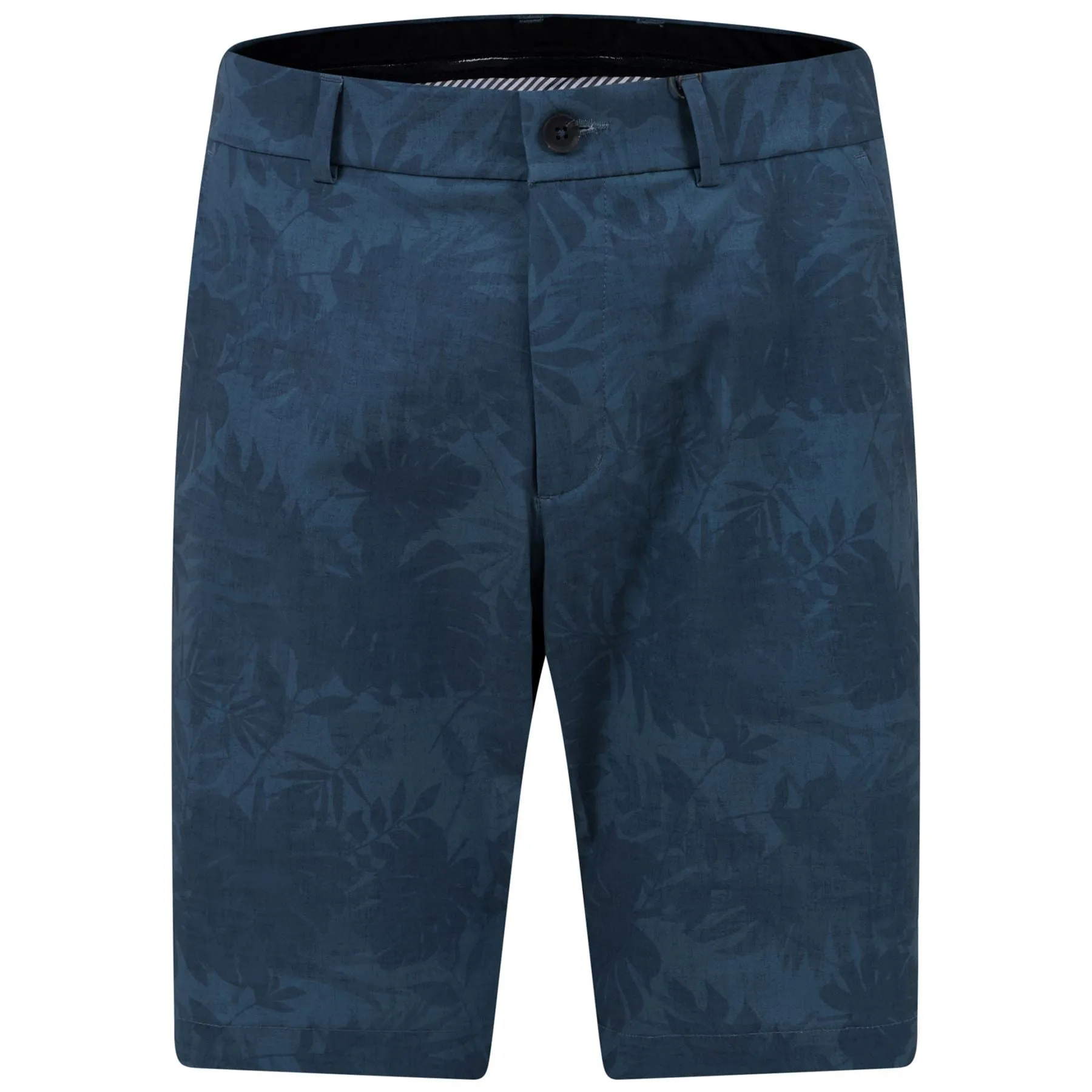 Iver Printed Shorts Steel Blue