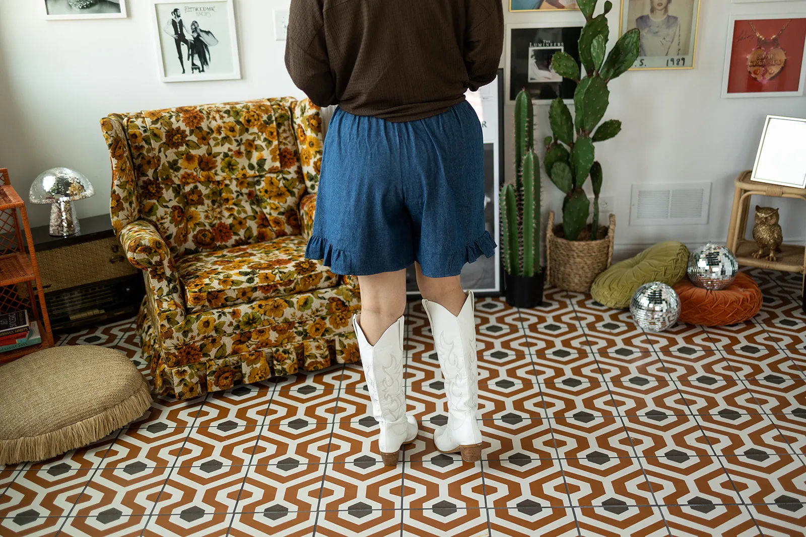 jamie shorts in denim