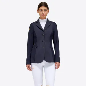 Jersey Mesh Riding Jacket - Navy/Gold Logo