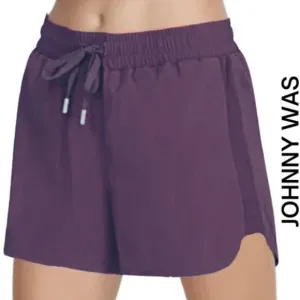 Johnny Was Calme Elements Drawstring Waist Shorts Inner Brief and Pocket…