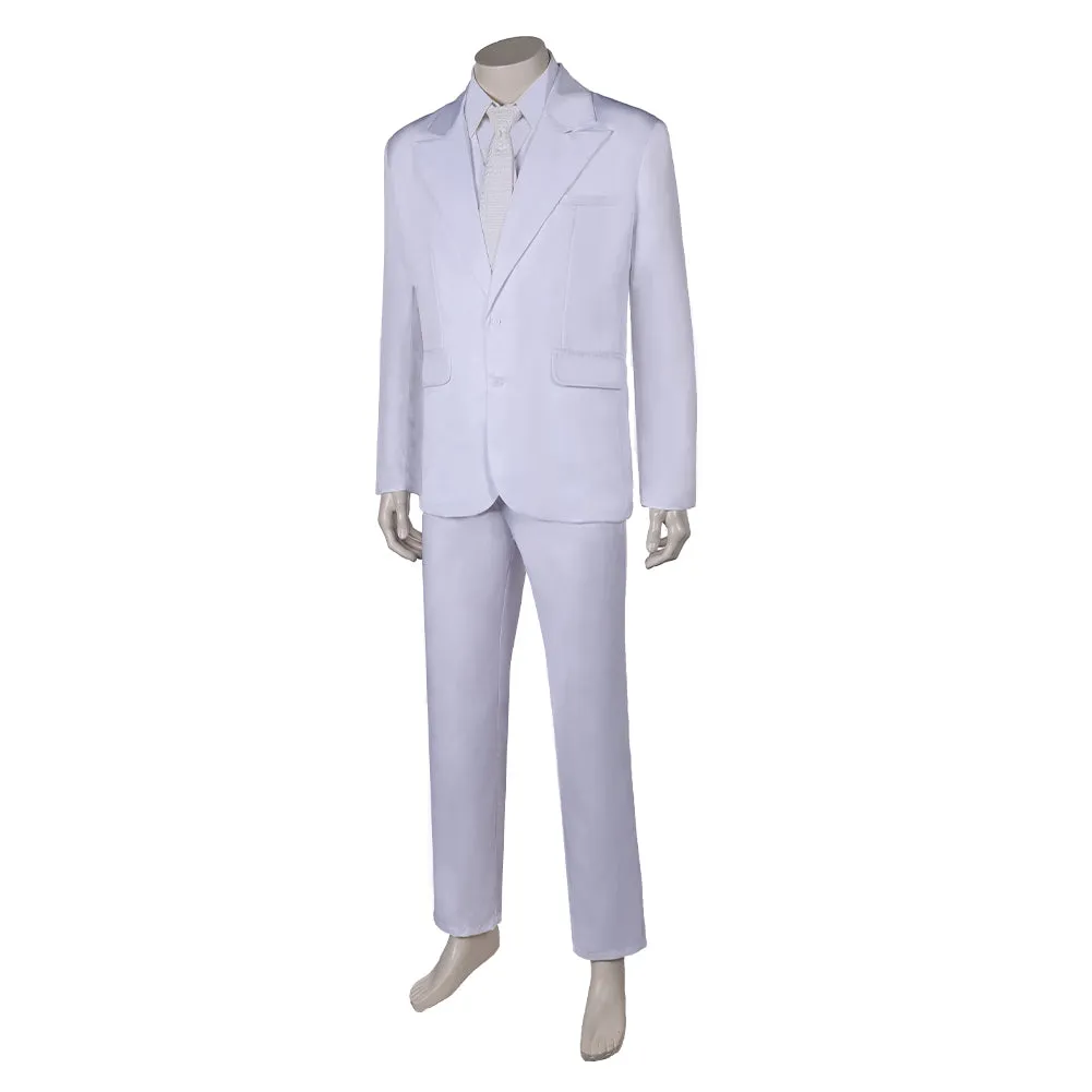 Joker Arthur Fleck White Suit Cosplay Costume Outfits Halloween Carnival Suit