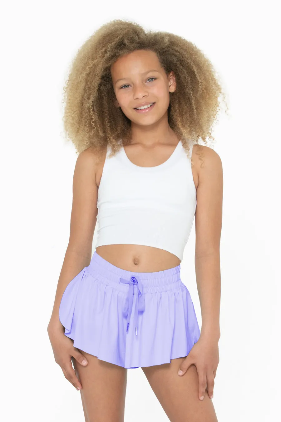 KatieJ NYC Farrah Short - Tween: Lilac