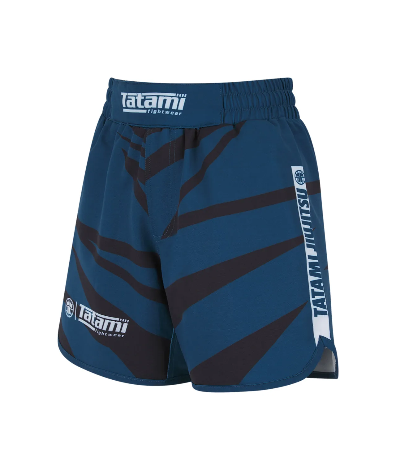 Kids Abstract Shorts - Teal