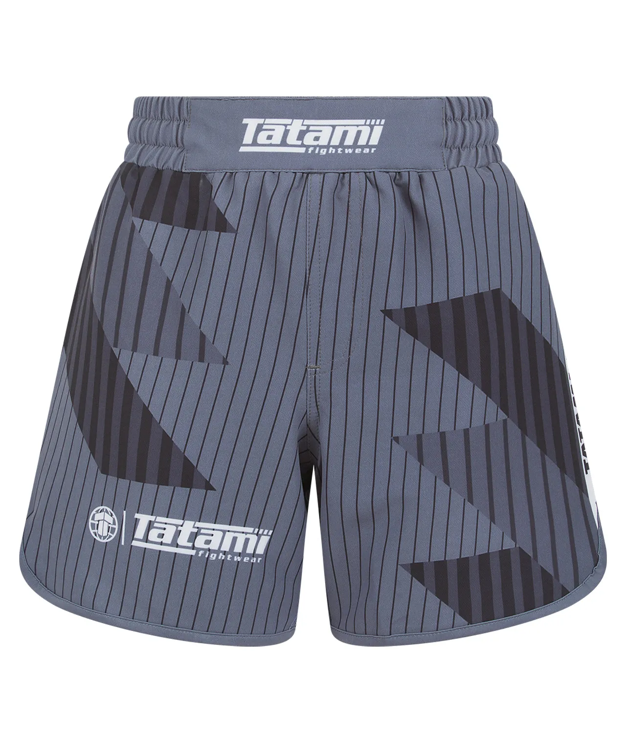 Kids Abstract Shorts - White & Grey