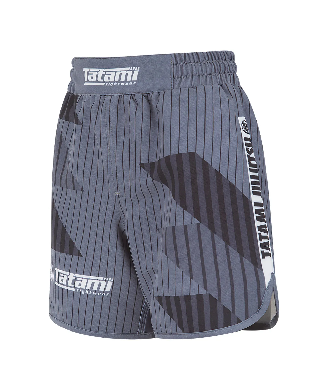 Kids Abstract Shorts - White & Grey