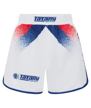Kids Abstract Shorts - White & Navy