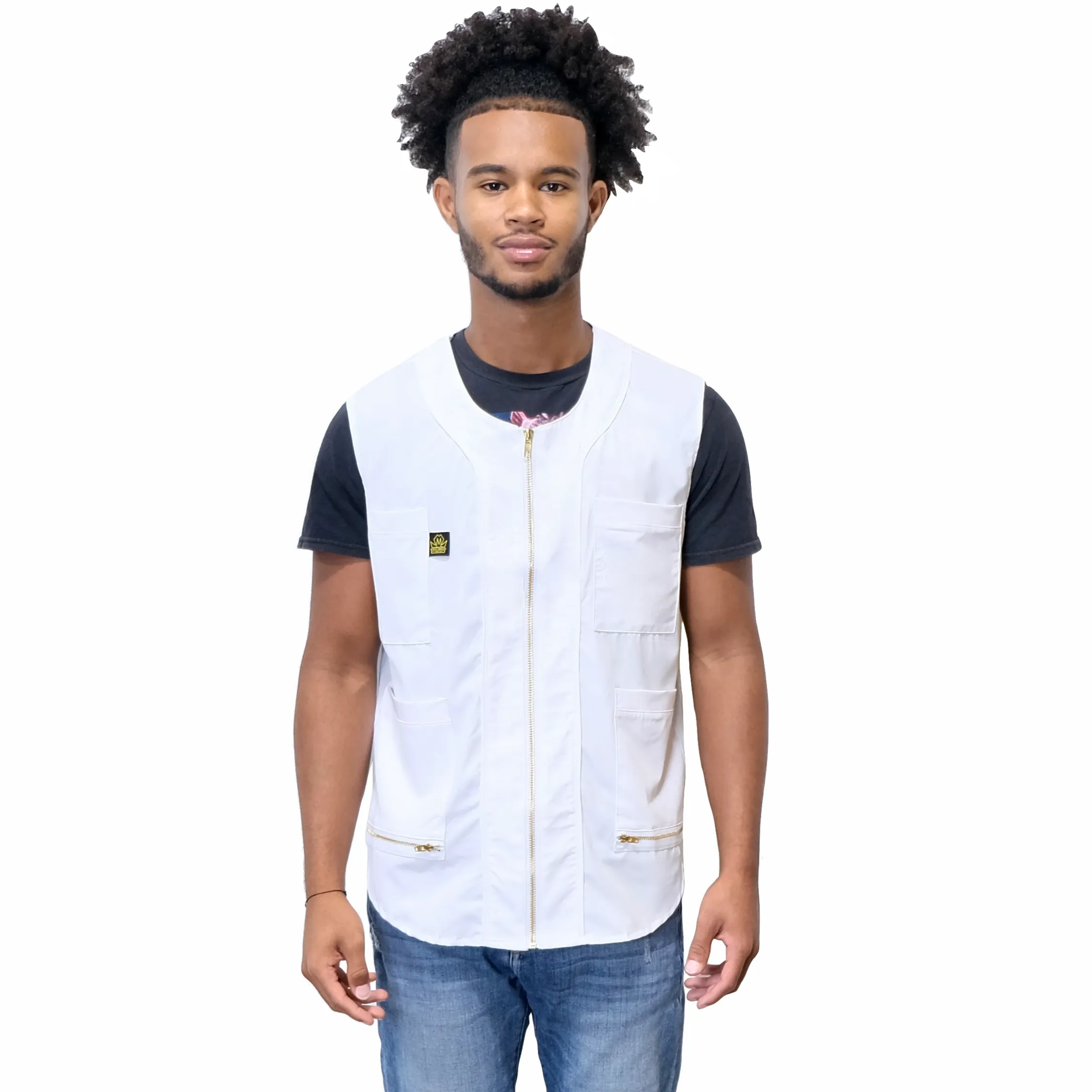 King Midas Barber Vest (White)