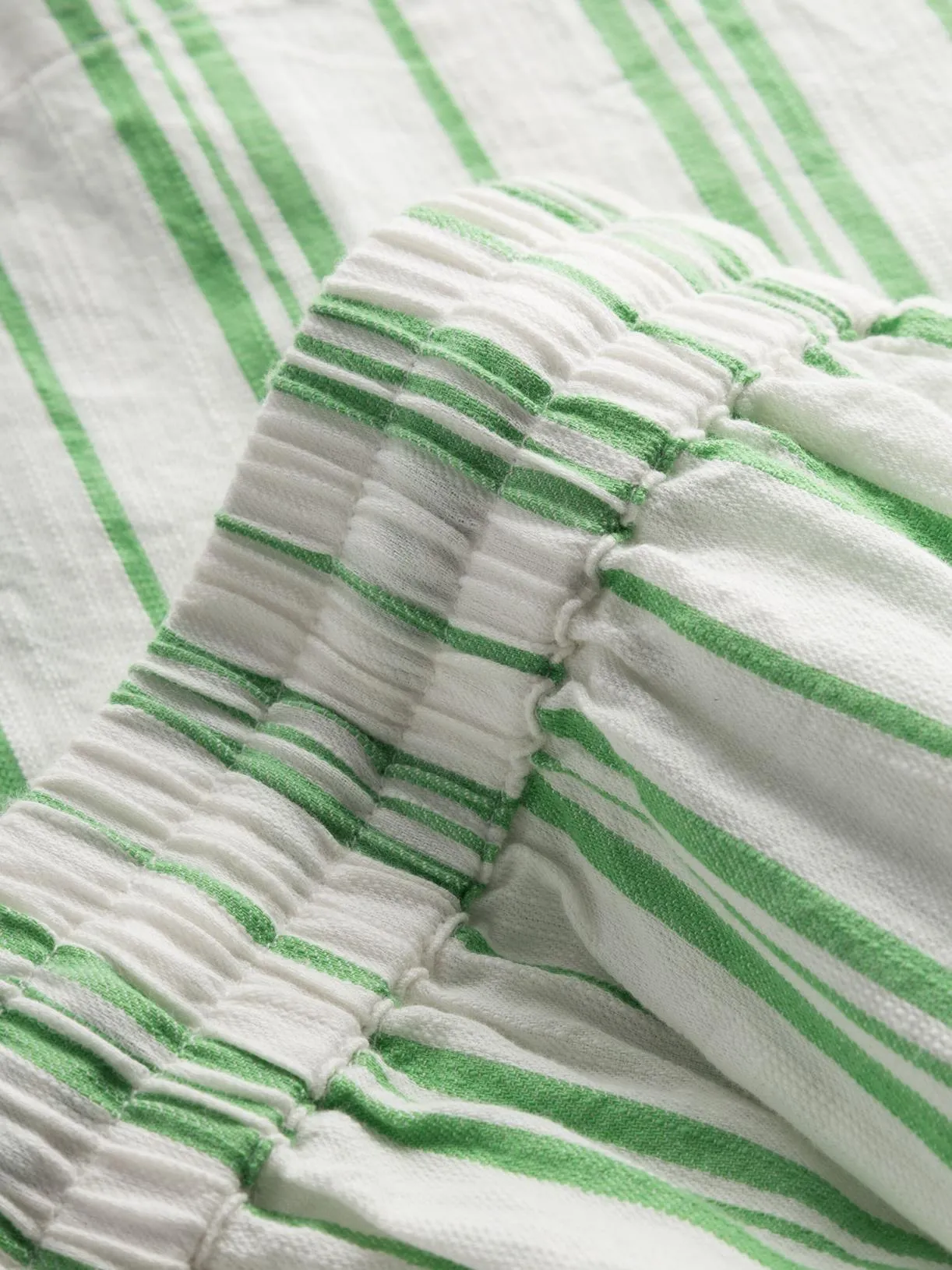 KNOWLEDGE COTTON APPAREL Cotton Elastic Waist Shorts  stripe