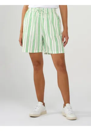 KNOWLEDGE COTTON APPAREL Cotton Elastic Waist Shorts  stripe