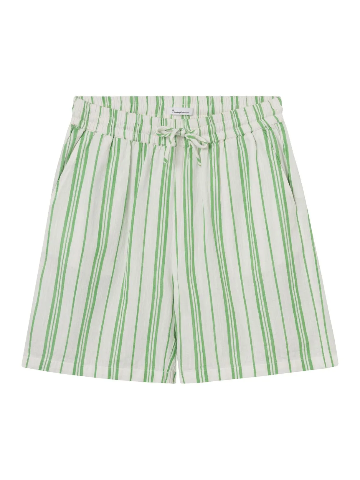 KNOWLEDGE COTTON APPAREL Cotton Elastic Waist Shorts  stripe