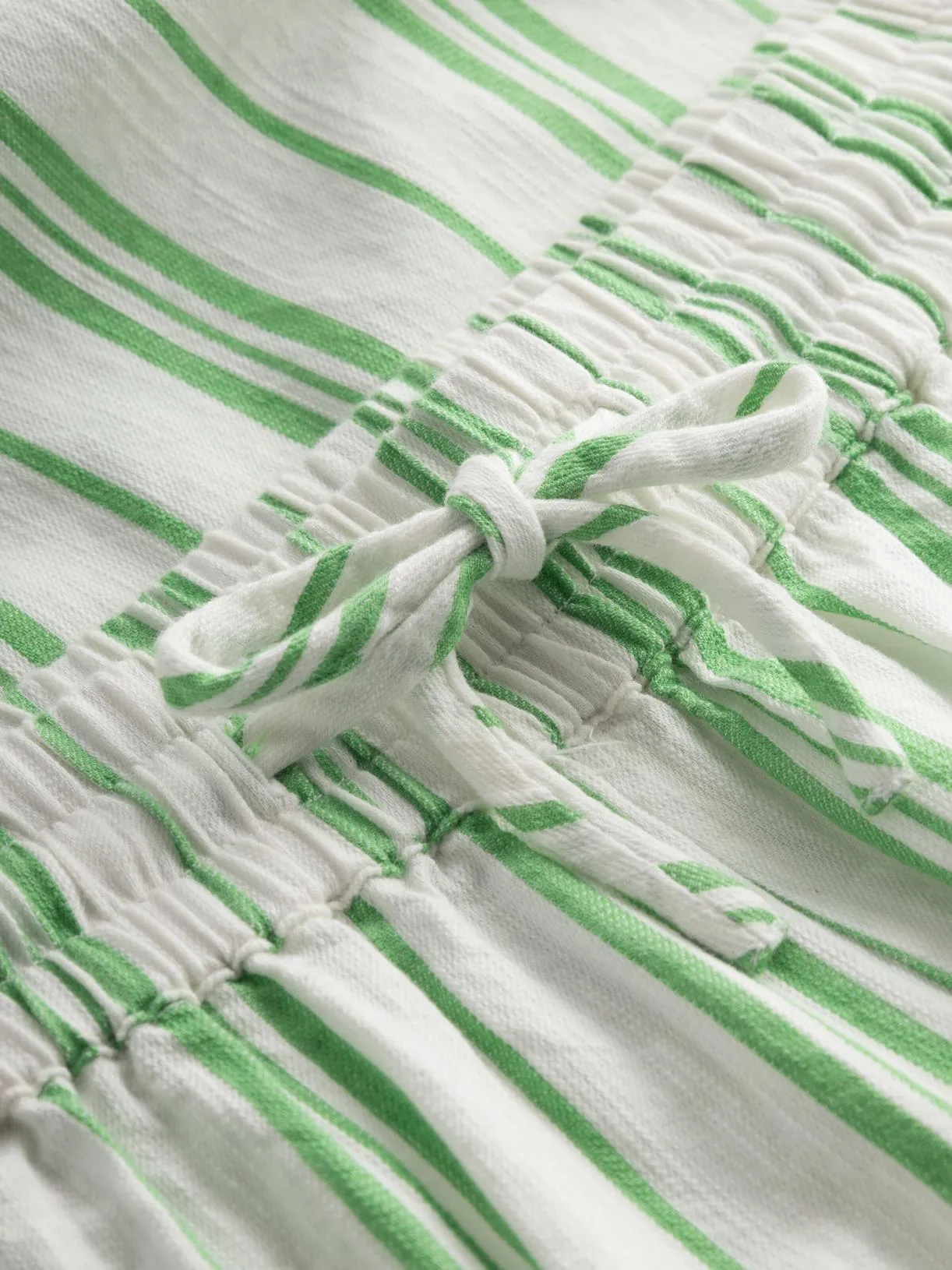 KNOWLEDGE COTTON APPAREL Cotton Elastic Waist Shorts  stripe